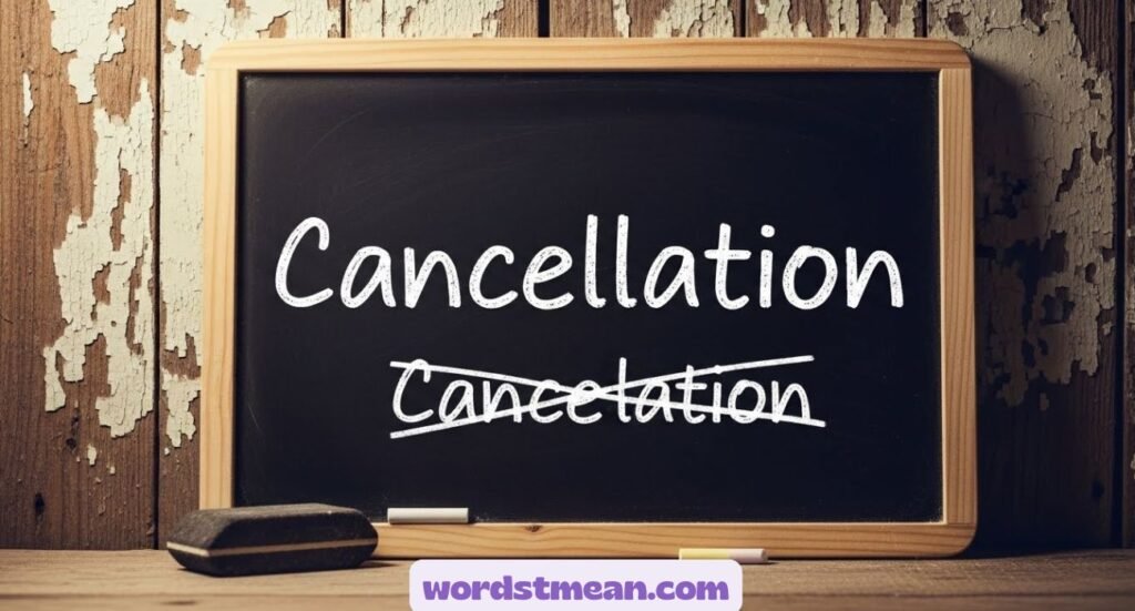 Cancelation or Cancellation