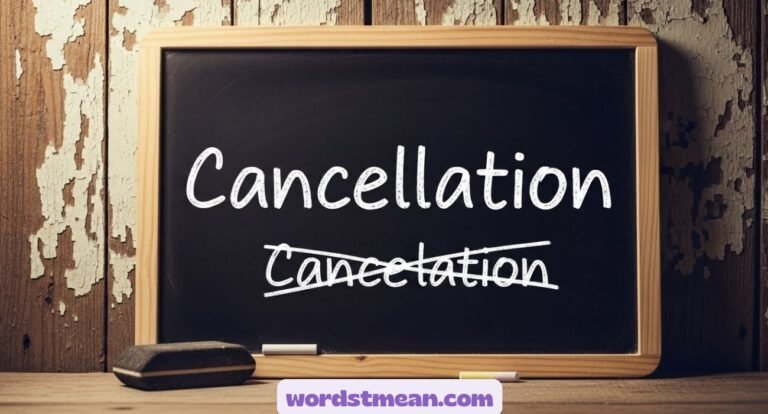 Cancelation or Cancellation