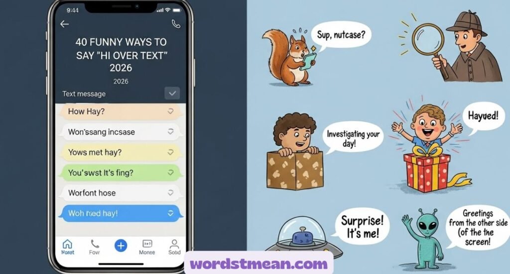 Funny Ways to Say "Hi Over Text