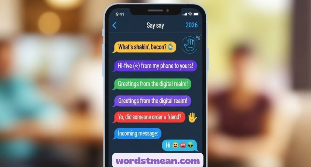 Funny Ways to Say "Hi Over Text