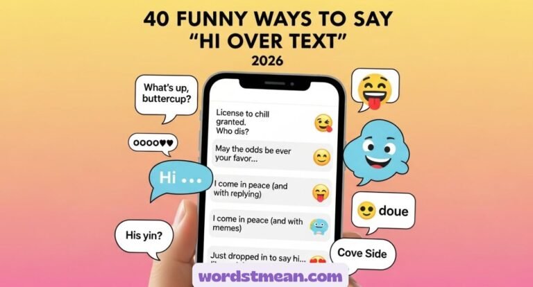 Funny Ways to Say "Hi Over Text