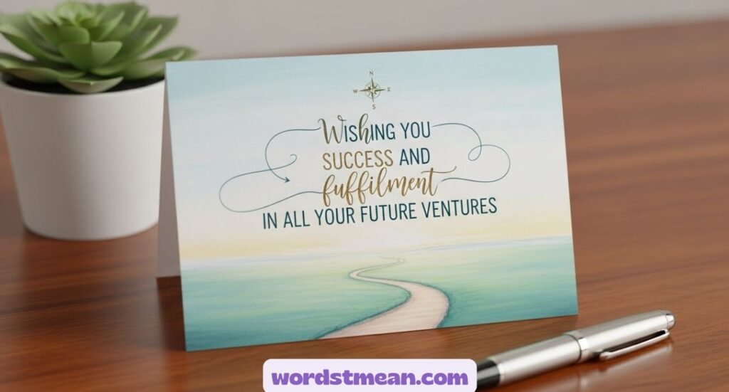 Good Luck for Your Future Endeavors