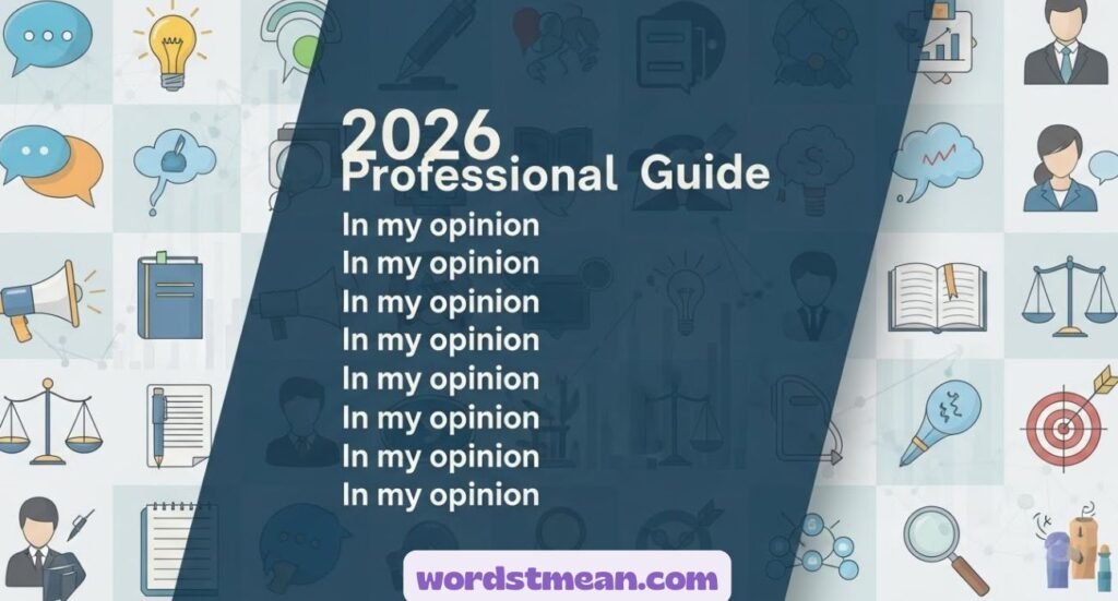 "In My Opinion" (Synonym List) | 2026 Guide