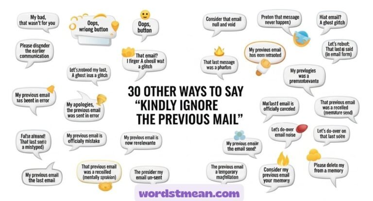 Kindly Ignore the Previous Mail”