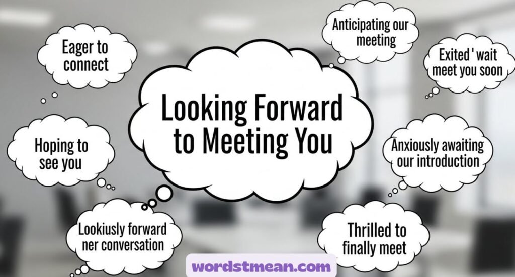 Looking Forward to Meeting You" Synonym