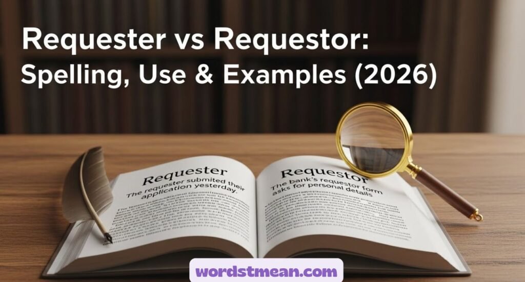 Requester vs Requestor