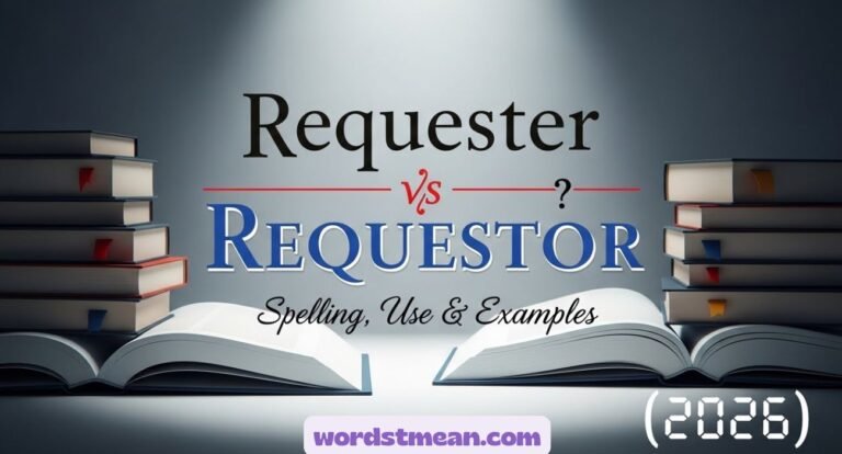 Requester vs Requestor