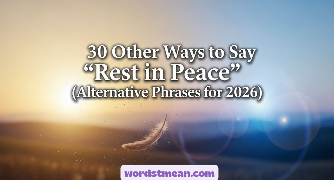 "Rest in Peace" (Alternative Phrases for 2026)