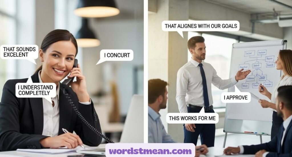 "Sounds Good" Synonym Professionally