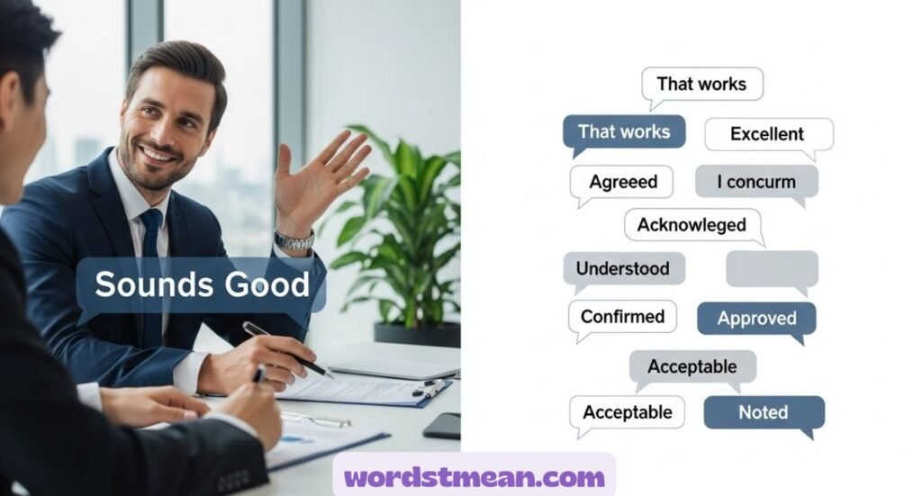 "Sounds Good" Synonym Professionally