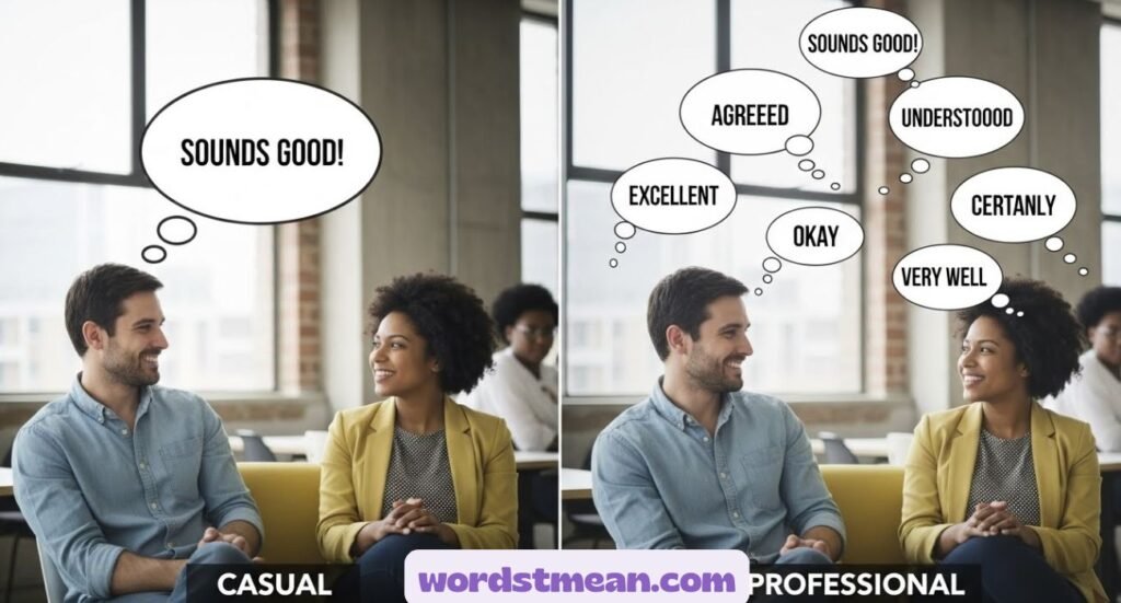 "Sounds Good" Synonym Professionally