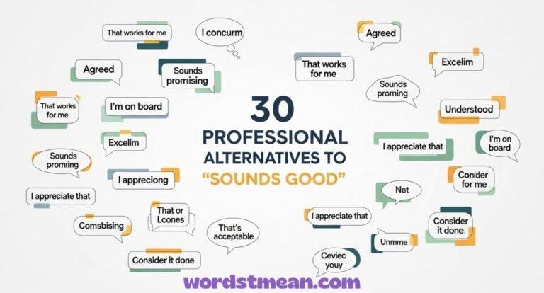 "Sounds Good" Synonym Professionally