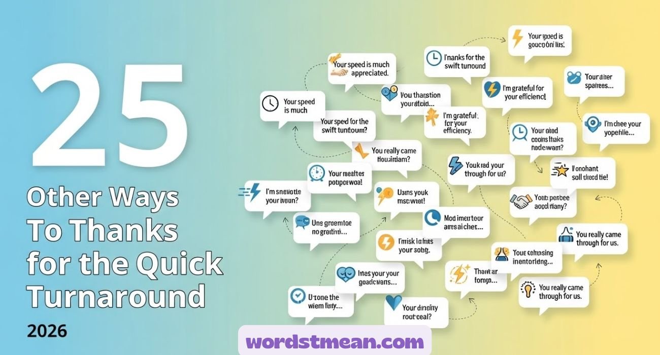 Thanks for the Quick Turnaround 2026