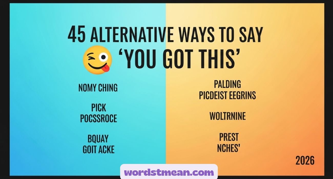 Alternative Ways to Say “You Got This”