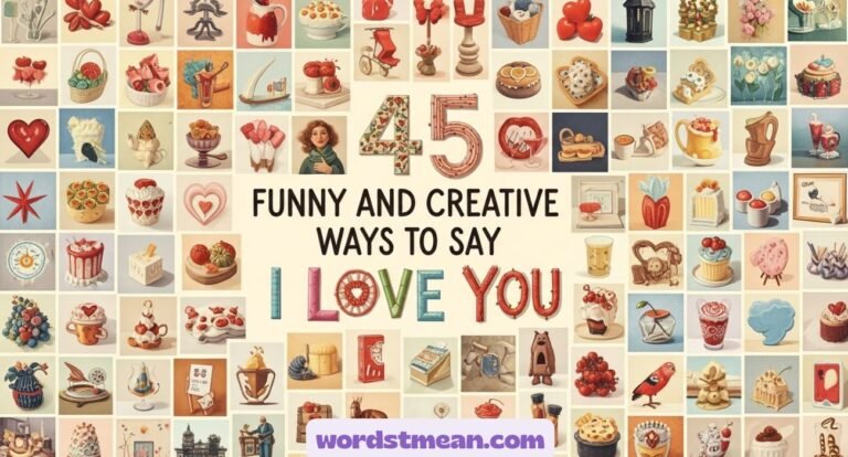 Funny and Creative Ways to Say I Love You