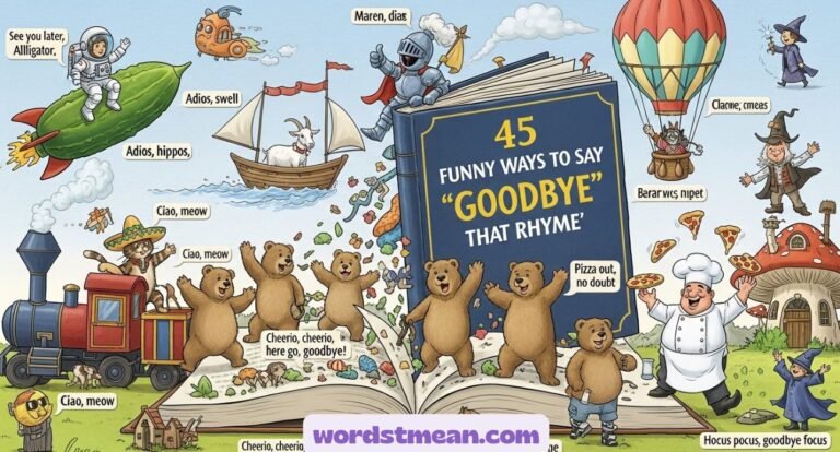 Funny Ways to Say “Goodbye That Rhyme”