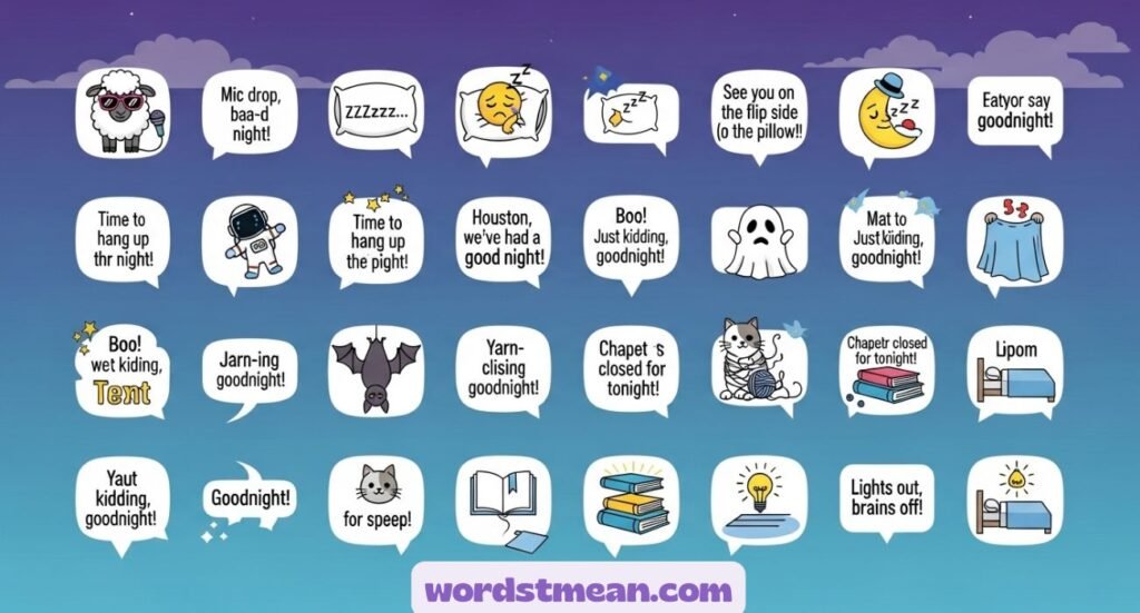 45 Funny Ways to Say Goodnight Over Text