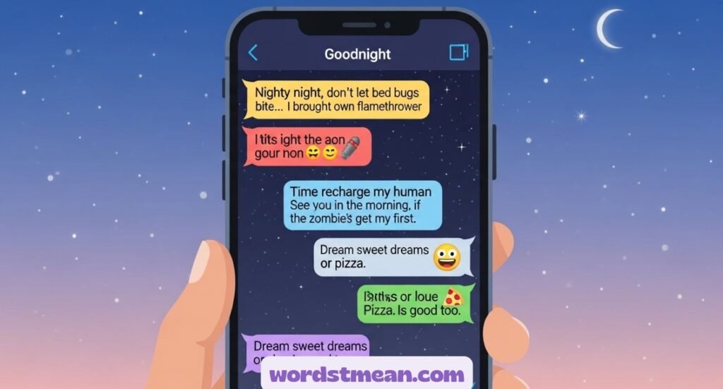 45 Funny Ways to Say Goodnight Over Text