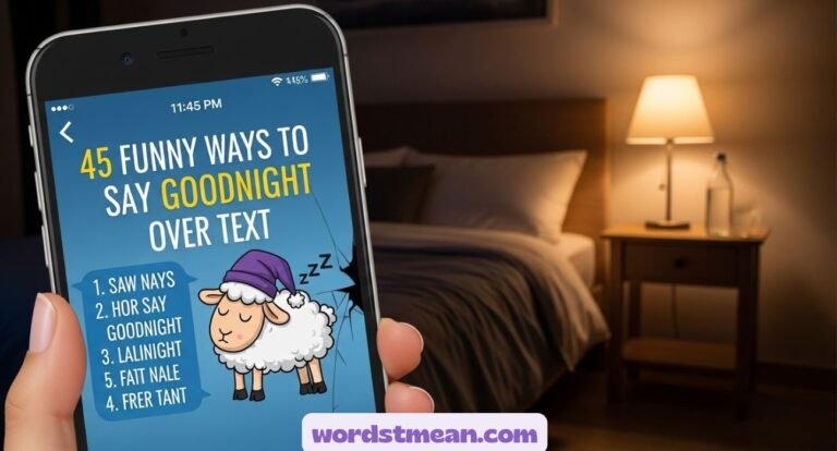45 Funny Ways to Say Goodnight Over Text