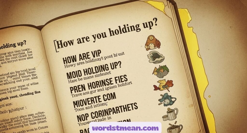 Other Ways to Ask “How Are You Holding Up”
