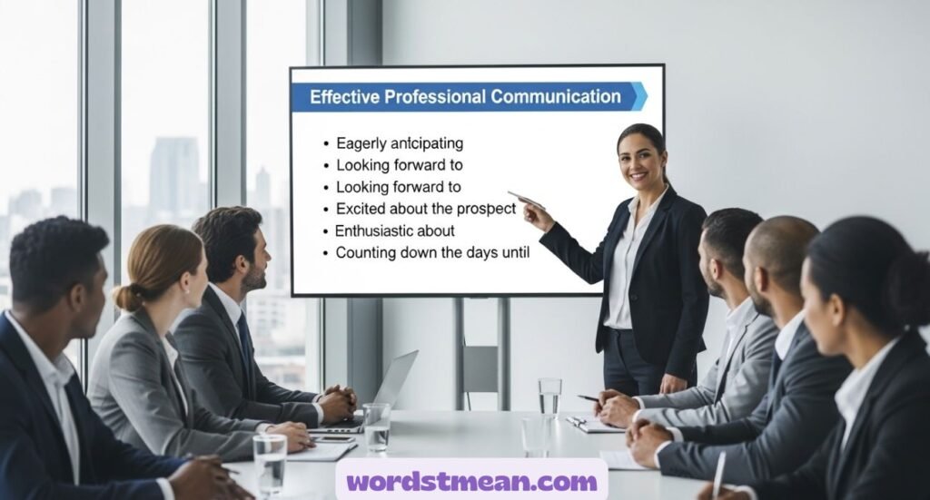 Other Ways to Say “Can’t Wait Professionally”