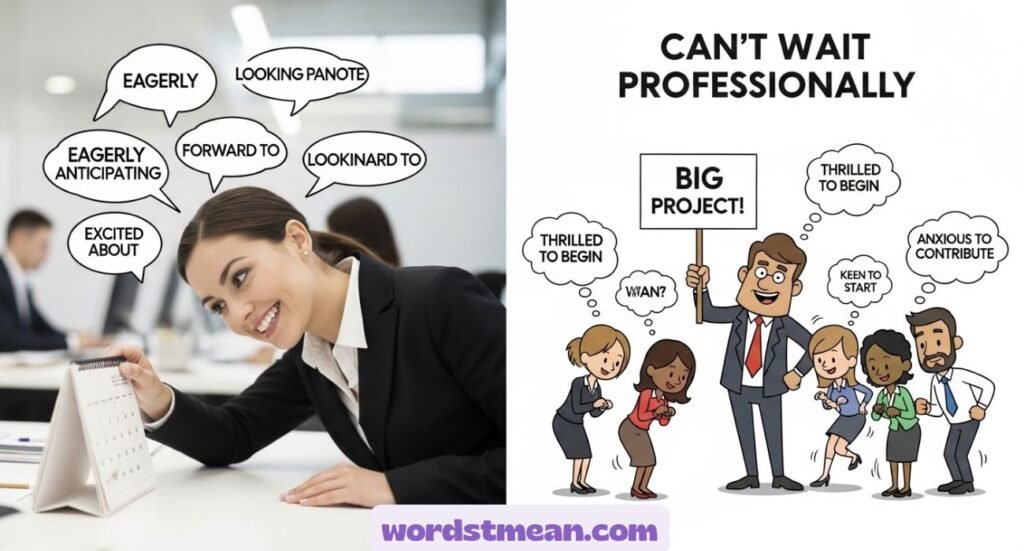 Other Ways to Say “Can’t Wait Professionally”