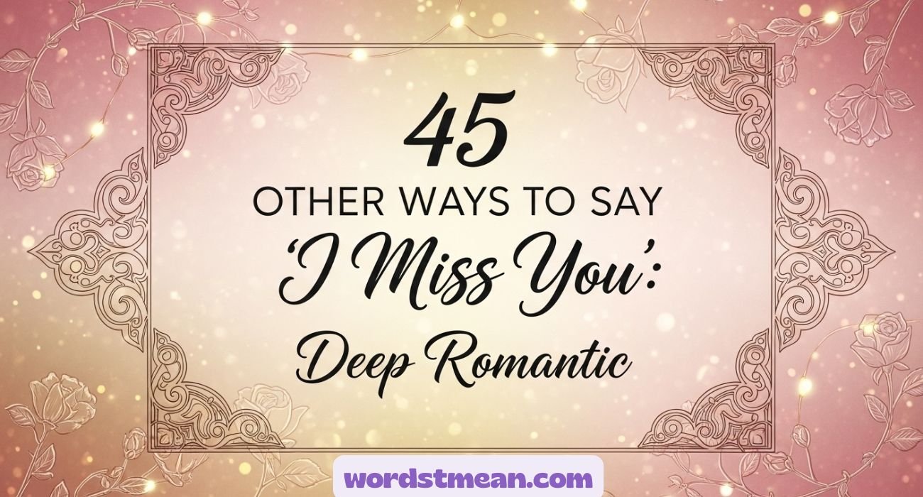 Other Ways to Say “I Miss You”: Deep Romantic