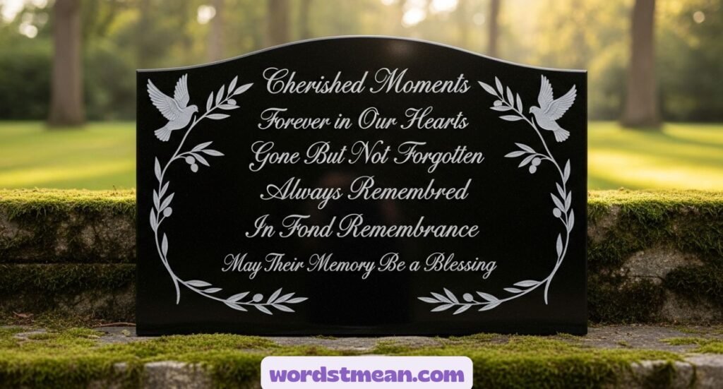 Other Ways to Say “In Loving Memory”