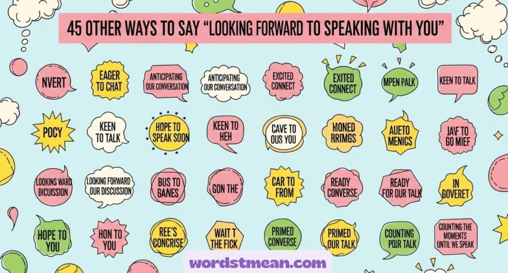 Other Ways to Say “Looking Forward to Speaking with You”