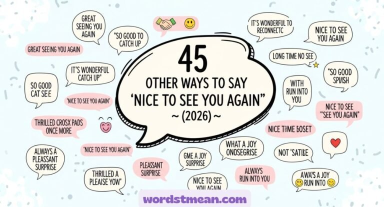 Other Ways to Say “Nice to See You Again