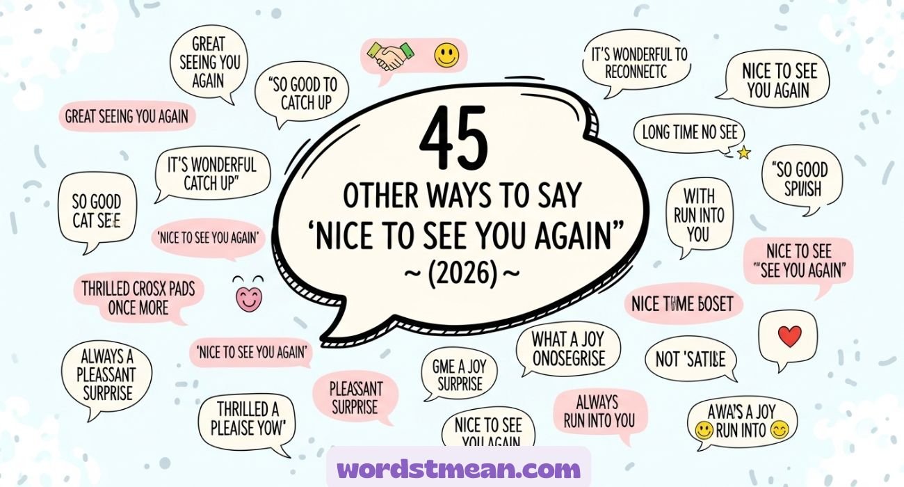Other Ways to Say “Nice to See You Again