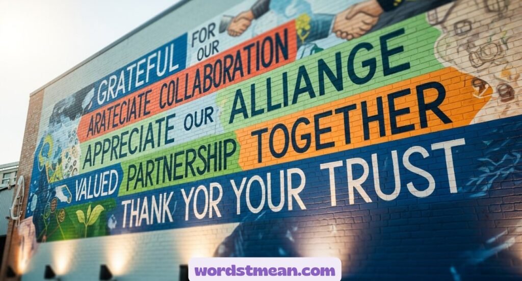 Other Ways to Say “Thank You for Partnership”