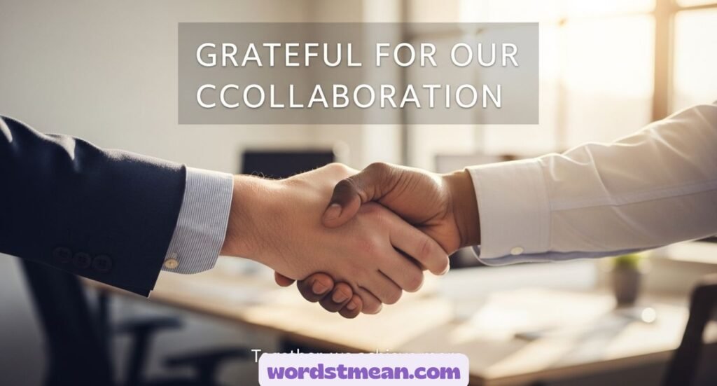 Other Ways to Say “Thank You for Partnership”