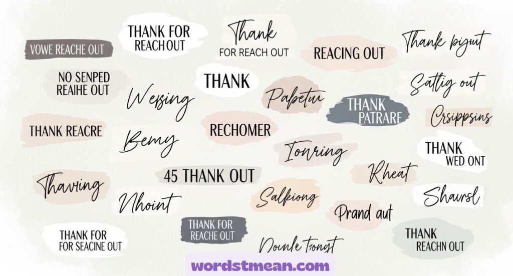 Other Ways to Say “Thank You for Reaching Out to Me”