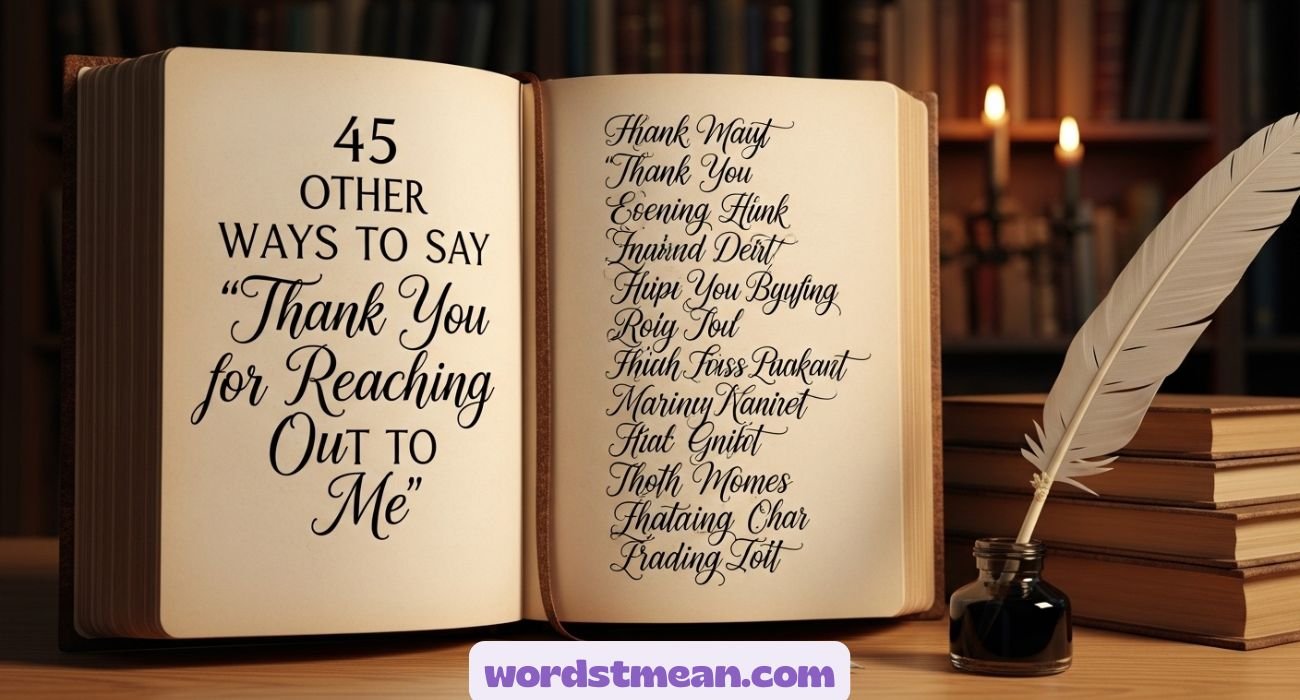 Other Ways to Say “Thank You for Reaching Out to Me”
