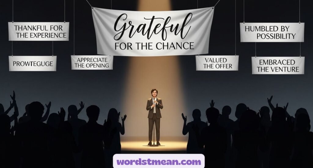 Other Ways to Say “Thank You for the Opportunity”