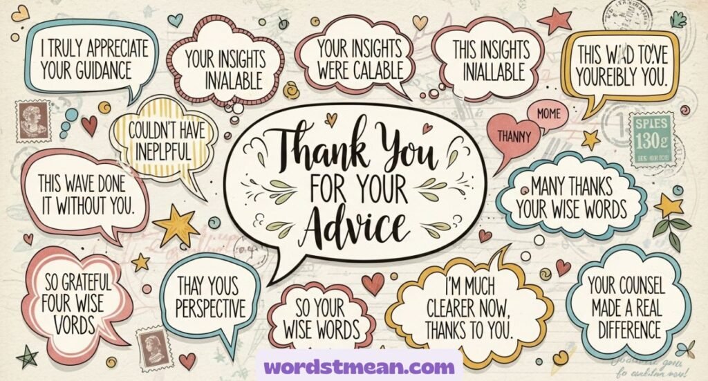 Other Ways to Say “Thank You for Your Advice”