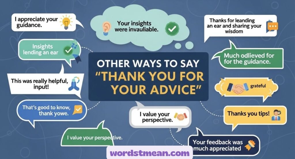 Other Ways to Say “Thank You for Your Advice”