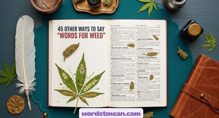 Other Ways to Say “Words for Weed”