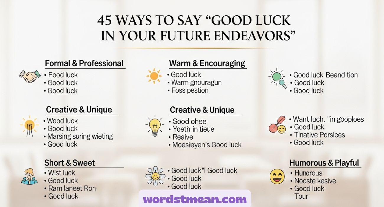 45 Ways to Say “Good Luck in Your Future Endeavors”