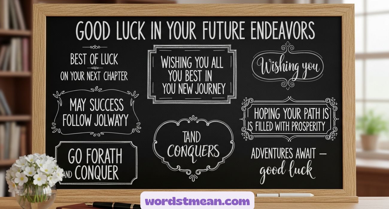 Good Luck In Future 45 Ways to Say “Good Luck in Your Future Endeavors”