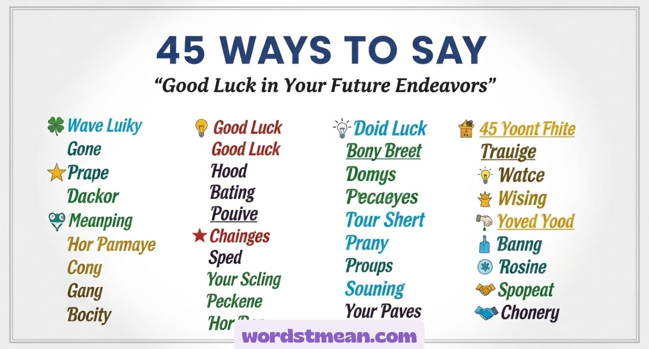 Ways to Say “Good Luck in Your Future Endeavors”