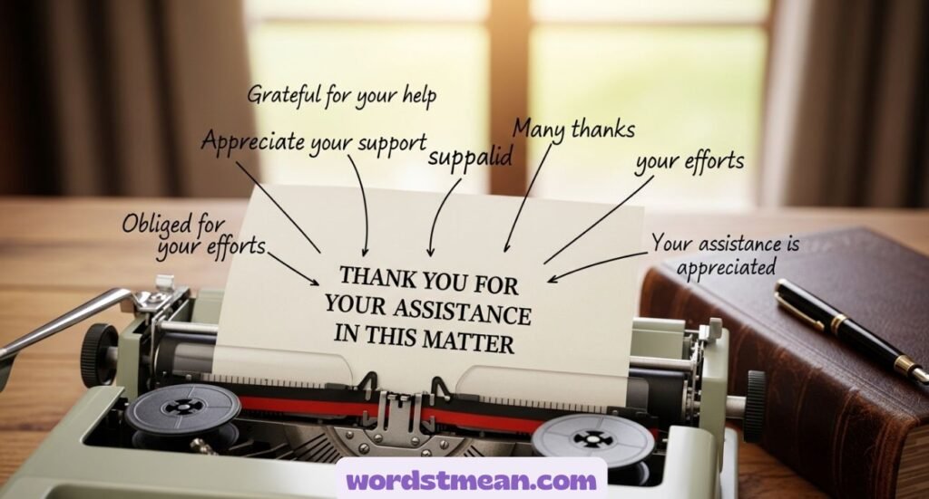 Ways to Say “Thank You for Your Assistance in This Matter”