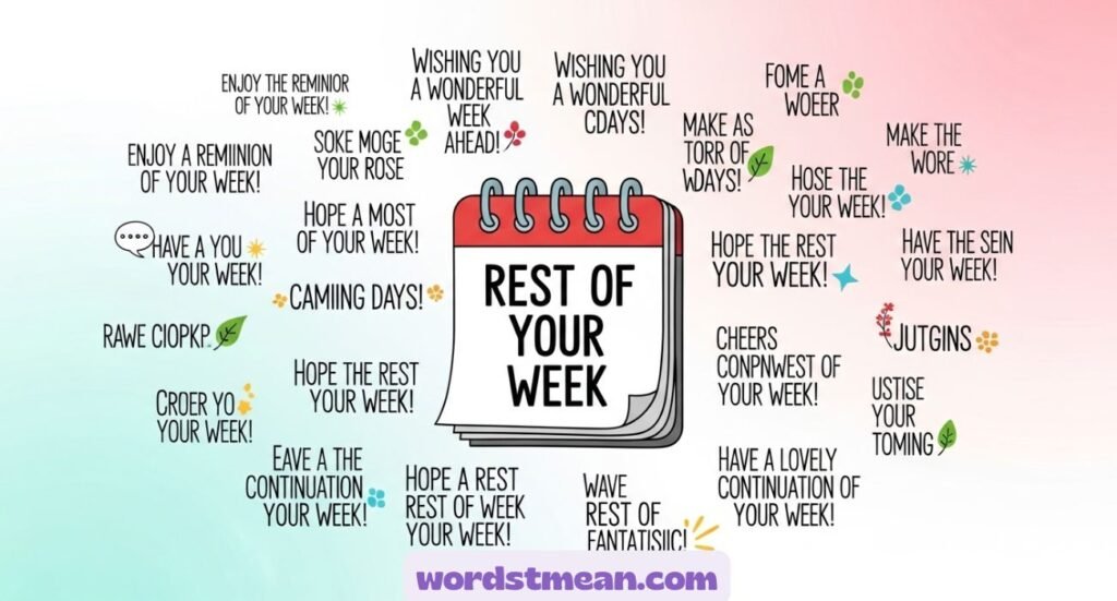 Other Ways to Say “Have a Great Rest of Your Week”