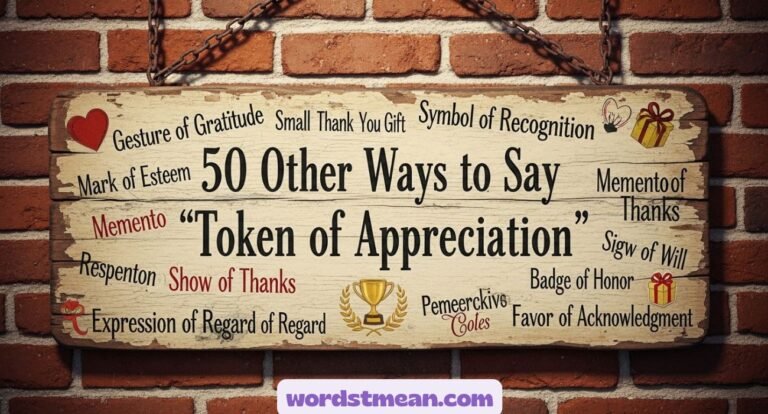 Other Ways to Say “Token of Appreciation”