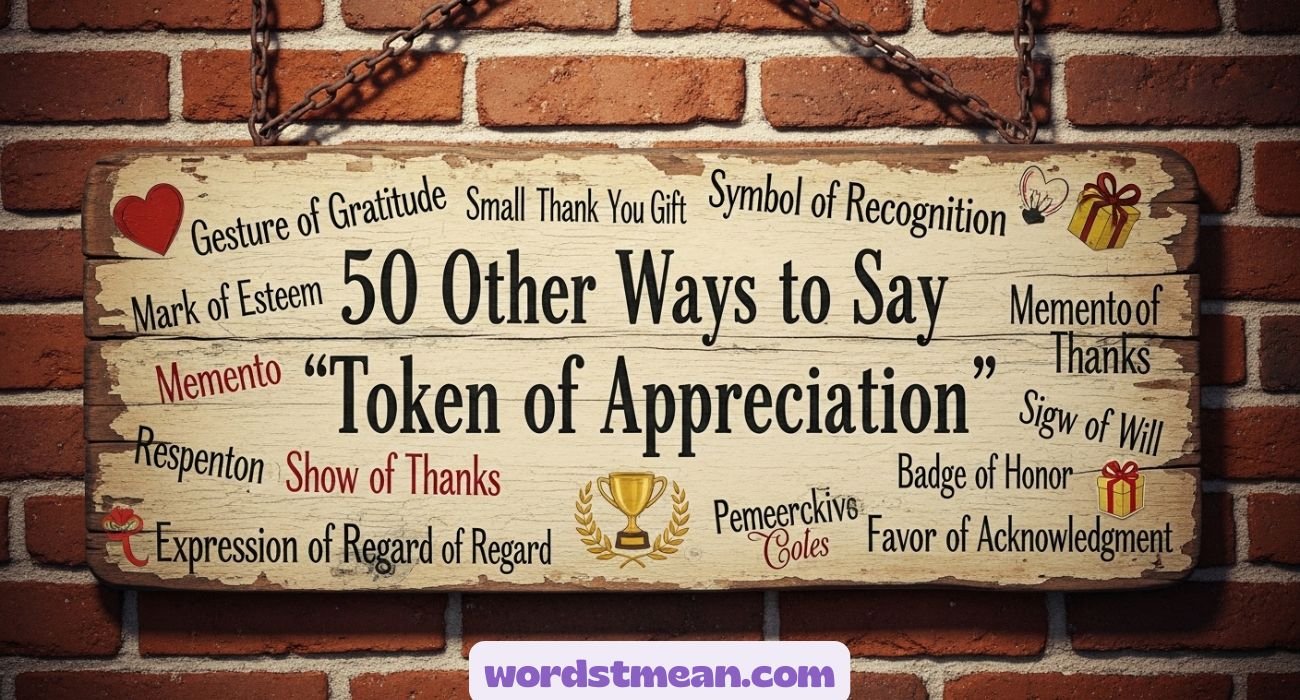 Other Ways to Say “Token of Appreciation”
