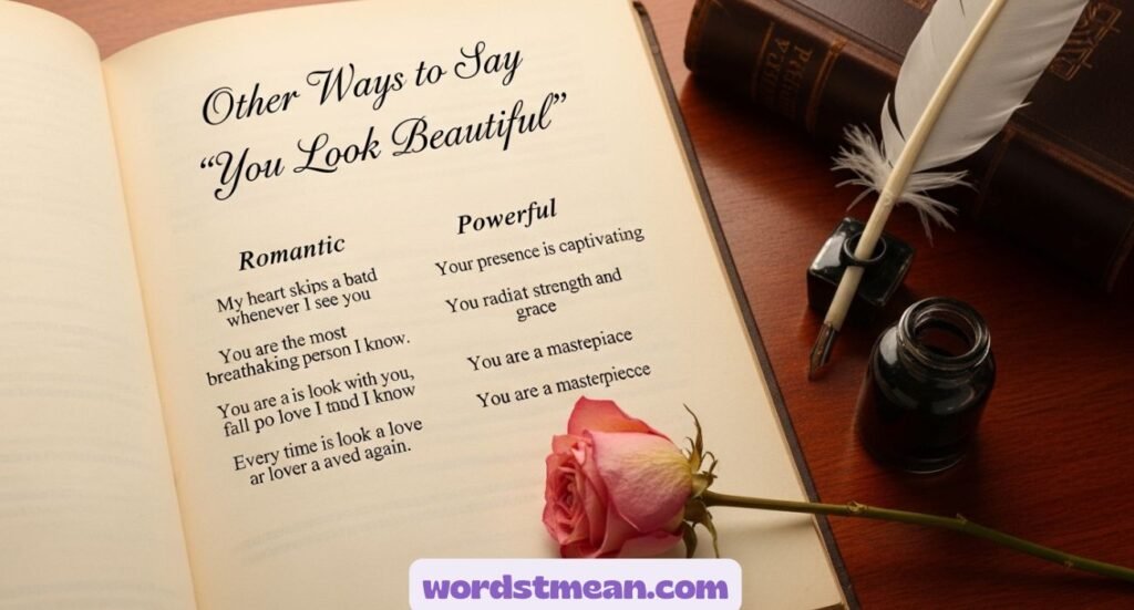 Other Ways to Say “You Look Beautiful” Powerful, Romantic
