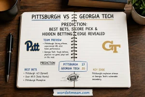 Pittsburgh vs Georgia Tech Prediction