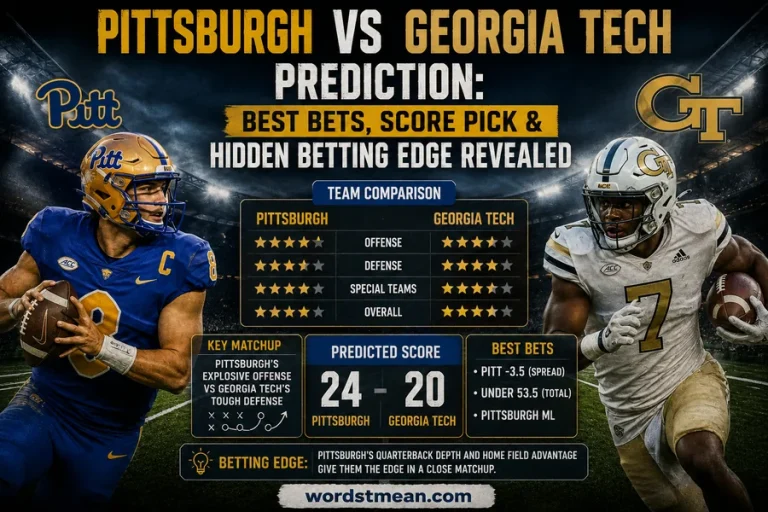 Pittsburgh vs Georgia Tech Prediction