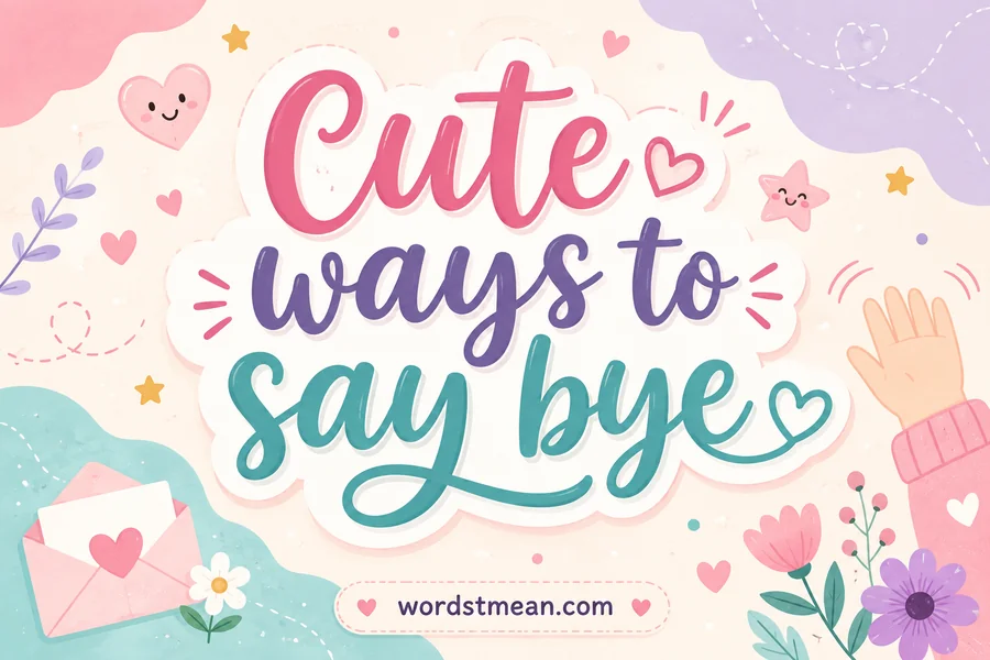 Cute Ways to Say Bye